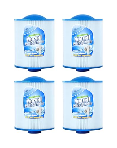 Yoozell PAS50SV-F2M Spa Filter Cartridge Replaces for Unicel 6CH-502, Filbur FC-0311，PAS502SV,M60506,XLS-604,AK-90161,Darlly 60506 Hot Tub Filter, 50 sq.ft Spa Filter Cartridge