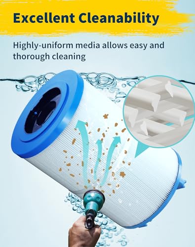 Yoozell Spa Filter Cartridge Compatible with Unicel C-7367 75Sq.ft PDO75-2000 Filbur FC-3059 Tier1 PAS-1223 Dimension One 1561-00 Darlly 70759