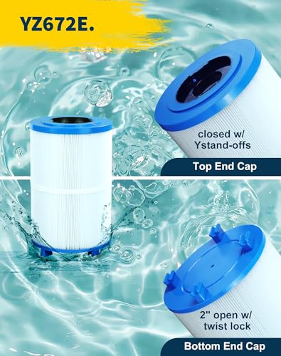 Yoozell Spa Filter Cartridge Compatible with Unicel C-7367 75Sq.ft PDO75-2000 Filbur FC-3059 Tier1 PAS-1223 Dimension One 1561-00 Darlly 70759