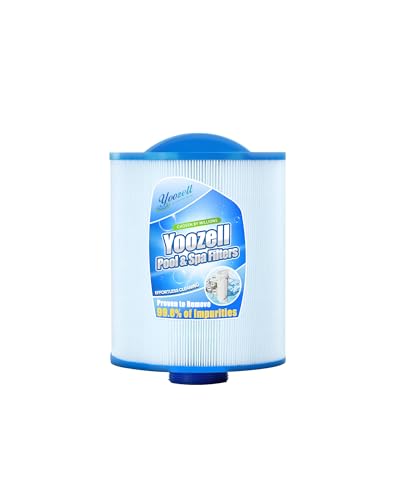Yoozell PAS50SV-F2M Spa Filter Cartridge Replaces for Unicel 6CH-502, Filbur FC-0311，PAS502SV,M60506,XLS-604,AK-90161,Darlly 60506 Hot Tub Filter, 50 sq.ft Spa Filter Cartridge
