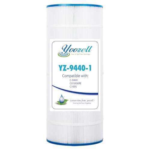 Yoozell Swimming Pool Filter Replaces for C-9440, CX100XRE, C100S, SwimClear C100S, PA100S, 100 Sq. Ft Pool Filter Cartridge, 1 Pack