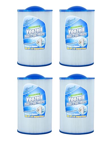 Yoozell 7350 Spa Filter Cartridge Replaces for C-7350, Caldera 50, Filbur FC-3963, PCD50N, 1019401, 73532,50 sq.ft hot tub Filter, 4 Pack