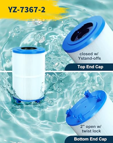 Yoozell Spa Filter Cartridge Compatible with Unicel C-7367 75Sq.ft PDO75-2000 Filbur FC-3059 Tier1 PAS-1223 Dimension One 1561-00 Darlly 70759