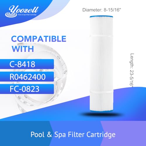 Swimming Pool Filter Replaces for Unicel C-8418, Jandy CS200,R0462400,PJANCS200,Filbur FC-0823,200 Sq.ft Pool Filter Cartridge