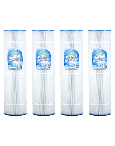 Yoozell PCC105-PAK4 Swimming Pool Replacement Filter Cartridge Replaces for Unicel C-7471 105Sq.ft 817-0106 R173576 817-0106 Filbur FC-1977 FC-6470 CCP420 Darlly 71053 4Pack
