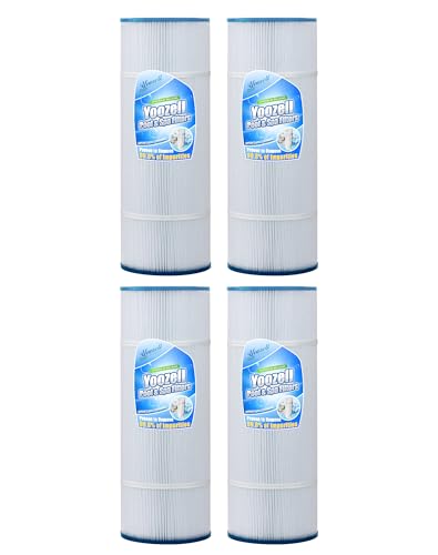 Yoozell CX580XRE Swimming Pool Replacement Filter Cartridge for Unicel C-7483 81Sq.ft FC-1225 PA81 Fits Hayward SwimClear C3025 C3030 Darlly 70811 4Pack