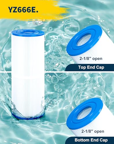 Yoozell PRB25-In Spa Filter Cartridge Compatible with Unicel c-4326 25Sq.ft Guardian 413-106 Filbur FC-2375 Pentair R173429 Darlly 42513