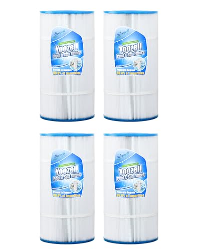 Yoozell Swimming Pool Filter Replaces for C-8311, Filbur FC-1285, CCX1000RE (CC 1000E), XStream CC1000RE, PXST100, PLFPXST100, Darlly 81005, 100 Sq.Ft Filter Cartridge, 4 Pack