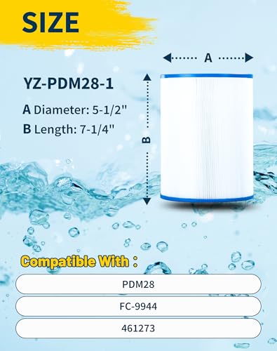 Yoozell PDM28 Spa Filter Replaces Aquarest Dream Maker 461273 Hot Tub Filter