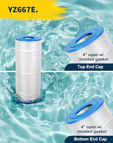 Yoozell PA120 Swimming Pool Filter Replaces for Unicel C-8412 120Sq.ft Filbur FC-1293 CX1200RE C1200 Pro Clean 125 817-0125N Hayward C1200 CX1200RE PLF120A Darlly 81202 1 Pack
