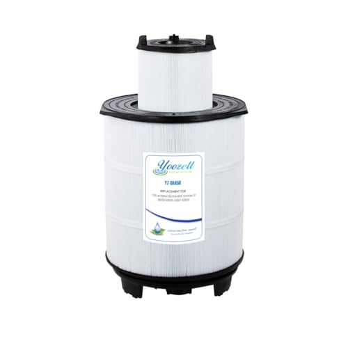 Yoozell Pool Filter S8M150 Sta-Rate System 3 170147 Pentair Modular Media 450 25022-0203s-25021-0202s Inner and Outer Cartridge Replacement Kit (Black)