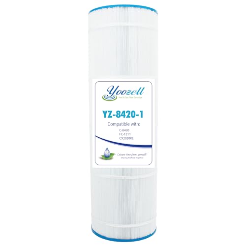 Yoozell Swimming Pool Filter Replaces for C-8420, Filbur FC-1211, CX2020RE, PWWPC200, Pro Clean 200, 817-0200P, CX1900RE, PA190, Darlly 82002, 200 Sq.Ft Filter Cartridge, 1 Pack