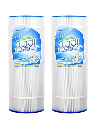 Yoozell Swimming Pool Filter Replaces for CS100, R0462200, PJANCS100, Ultral-B2, C-8410, Filbur FC-0821, Jandy CS100, Porpoise PP-B6, Darlly 81007, 100 Sq.Ft Premium Filter Cartridge, 2 Pack