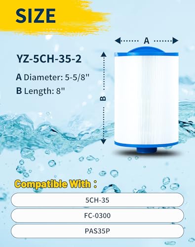 Yoozell 5CH-35 Spa Filter Cartridge Replacement